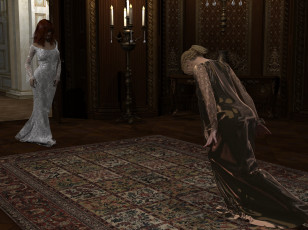 Картинка 3д+графика люди+ people принцесса служанка