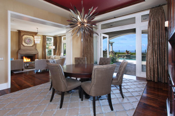 Картинка интерьер столовая furniture dining room стиль люстра цветы мебель chandelier style flowers