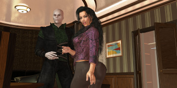 Картинка 3д+графика фантазия+ fantasy девушка взгляд