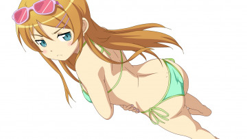 Картинка аниме oreimo блондинка девушка арт купальник kousaka kirino