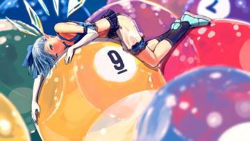 Картинка аниме touhou девушка шары номер арт