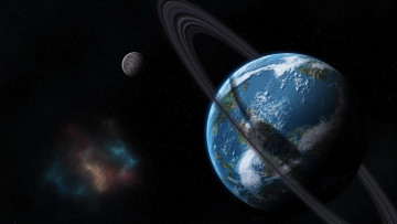 Картинка космос арт планета звезды вселенная