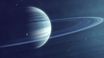 Картинка космос арт планеты звезды вселенная кольца