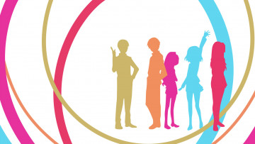 Картинка векторная+графика люди