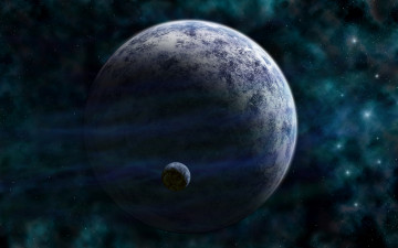 Картинка космос арт планеты звезды вселенная