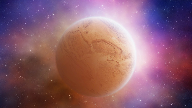 Обои картинки фото космос, арт, планета, звезды, вселенная