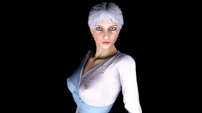 Обои картинки фото waverly, 3д графика, люди , people, девушка, взгляд, фон