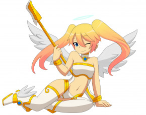 Картинка разное арты девушка ангел фон взгляд