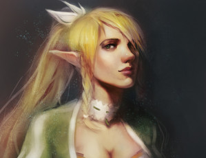 Картинка фэнтези эльфы арт девушка эльф