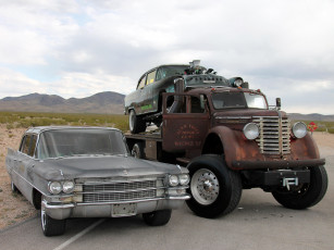 Картинка автомобили выставки+и+уличные+фото junky truck chevrolet cadillac