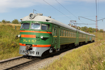 Картинка техника электровозы железная дорога рельсы локомотив состав