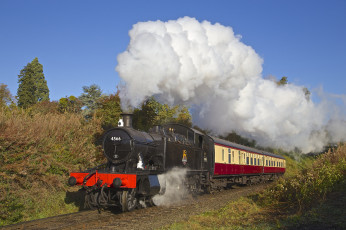 Картинка техника паровозы железная дорога рельсы паровоз