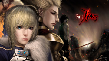 Картинка разное арты zero fate rider archer saber lancer