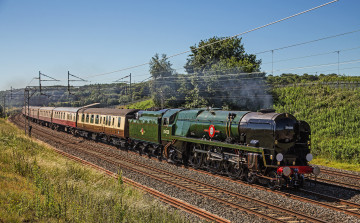 Картинка техника паровозы железная дорога рельсы паровоз