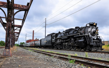 Картинка техника паровозы железная дорога рельсы паровоз