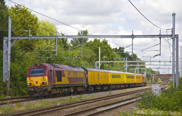 Картинка техника поезда железная дорога рельсы локомотив состав