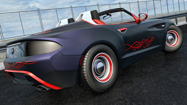 Обои картинки фото автомобили, 3д, автомобиль, фон