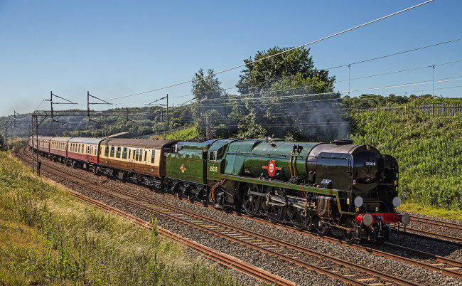 Обои картинки фото техника, паровозы, железная, дорога, рельсы, паровоз