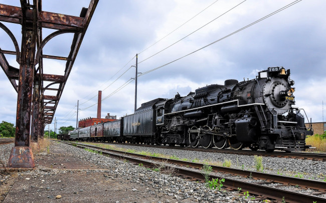 Обои картинки фото техника, паровозы, железная, дорога, рельсы, паровоз