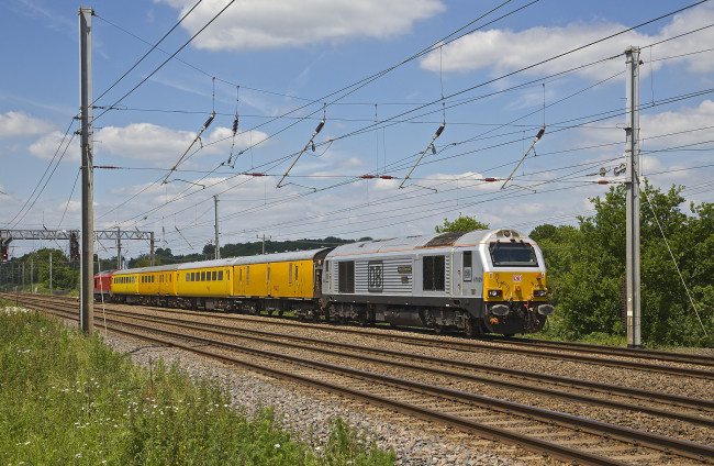 Обои картинки фото техника, поезда, железная, дорога, рельсы, локомотив, состав