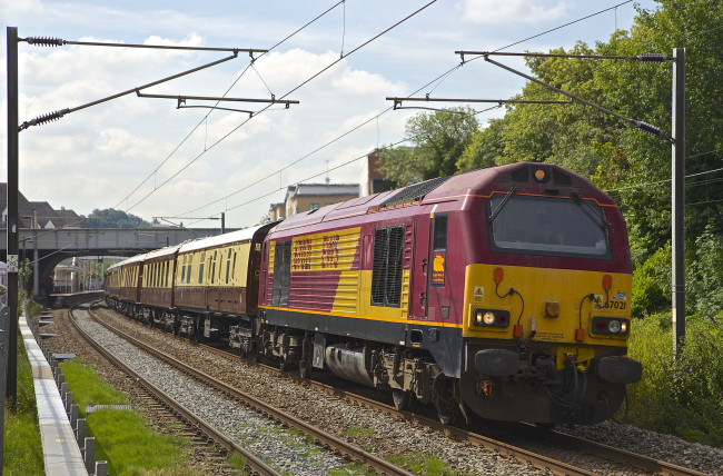 Обои картинки фото техника, поезда, железная, дорога, рельсы, локомотив, состав