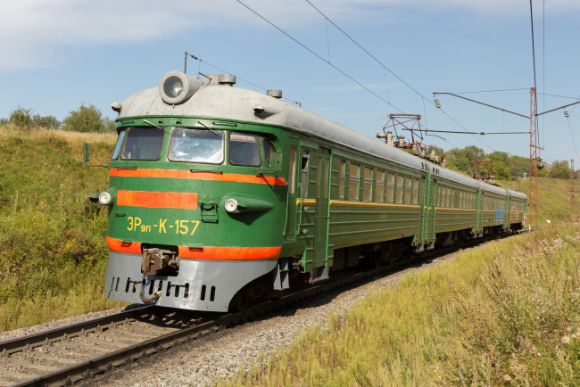 Обои картинки фото техника, электровозы, железная, дорога, рельсы, локомотив, состав