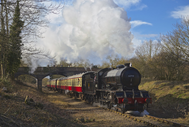 Обои картинки фото техника, паровозы, железная, дорога, рельсы, паровоз