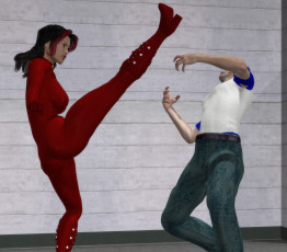 Картинка 3д+графика люди+ people мужчина фон взгляд девушка