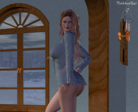 Картинка 3д+графика люди+ people фон девушка взгляд