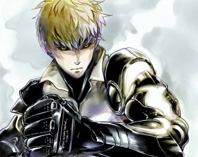 Картинка аниме one+punch+man генос