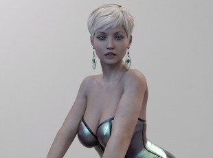 Картинка 3д+графика люди+ people фон взгляд девушка