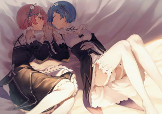 Картинка аниме re +zero+kara+hajimeru+isekai+seikatsu рем рам