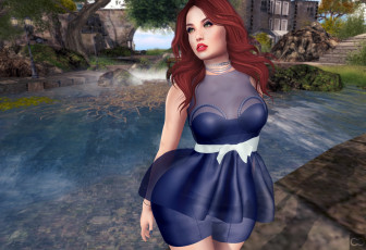 Картинка 3д+графика люди+ people девушка фон взгляд