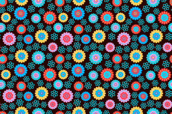 Картинка векторная+графика цветы+ flowers цветы разноцветный узор