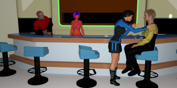 Картинка 3д+графика люди+ people фон взгляд девушки