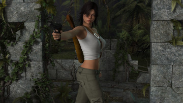 Картинка 3д+графика фантазия+ fantasy взгляд фон девушка