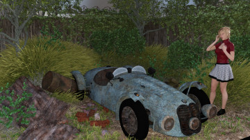 Картинка 3д+графика люди+ people фон взгляд девушка