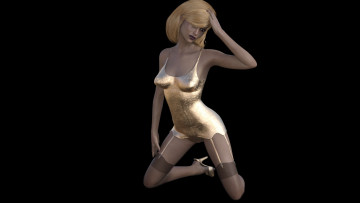 Картинка 3д+графика люди+ people взгляд девушка фон