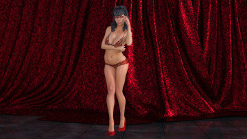 Картинка 3д+графика люди+ people взгляд девушка фон