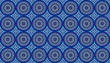 Картинка векторная+графика графика+ graphics орнамент круги синий узор