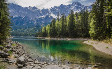 Картинка природа реки озера река лес