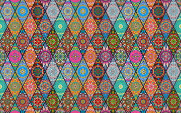 обоя векторная графика, графика , graphics, узоры, ромбы, цветы