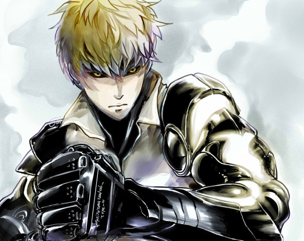 Обои картинки фото аниме, one punch man, генос