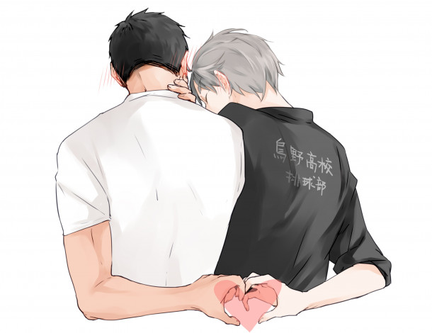 Обои картинки фото аниме, haikyuu, парни, волейбол