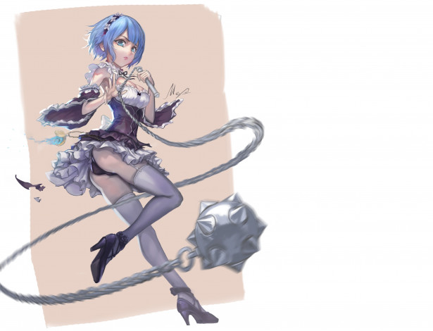 Обои картинки фото аниме, re,  zero kara hajimeru isekai seikatsu, рем