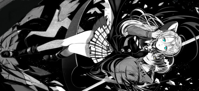 Обои картинки фото аниме, satsuriku no tenshi, парень, девушка