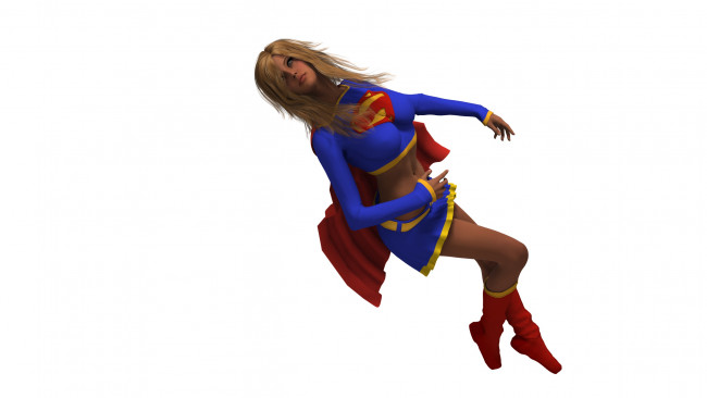 Обои картинки фото 3д графика, люди , people, фон, супермен, девушка, взгляд