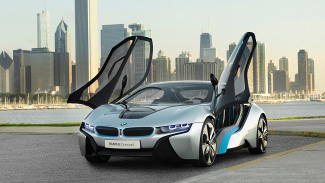 Обои картинки фото bmw i8 concept 2011, автомобили, bmw, 2011, concept, i8