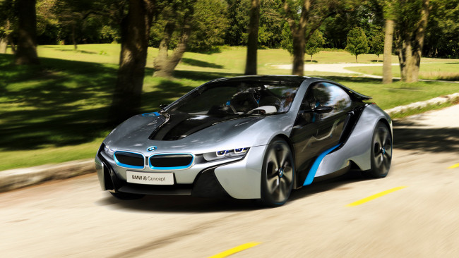 Обои картинки фото bmw i8 concept 2011, автомобили, bmw, i8, 2011, concept