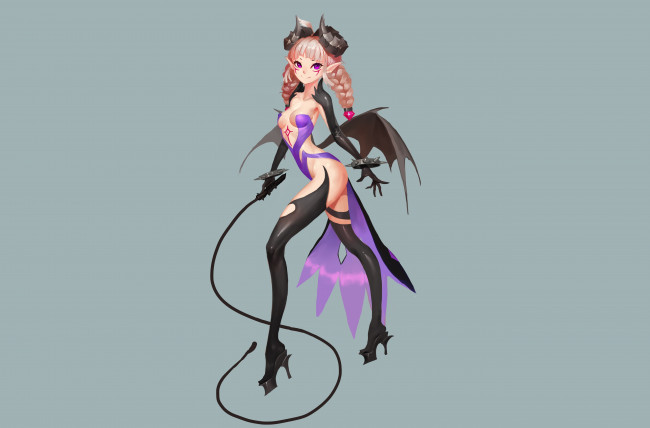 Обои картинки фото аниме, ангелы,  демоны, девушка